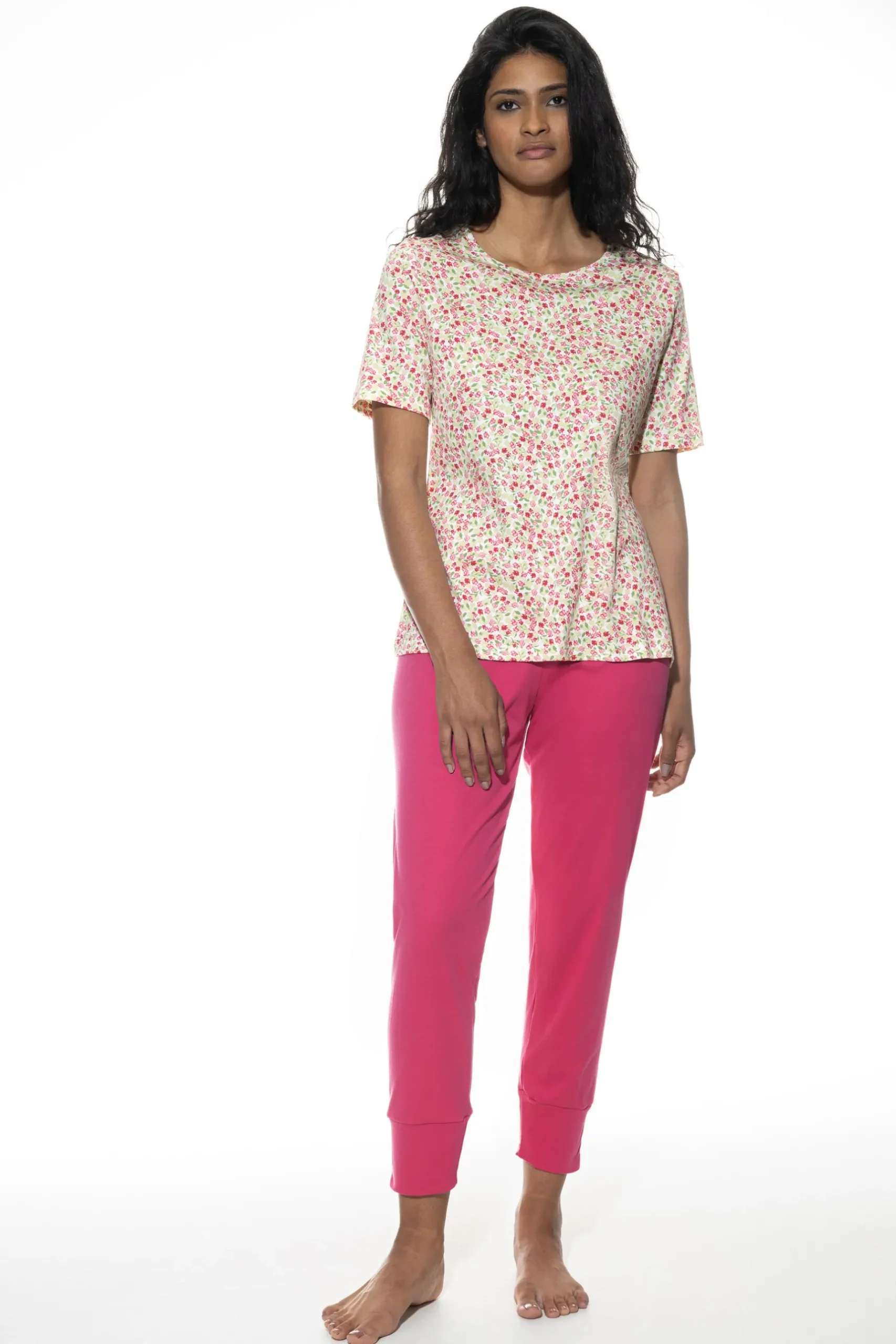 Damen Mey Anzug 7/8 lang Serie Petites Fleurs