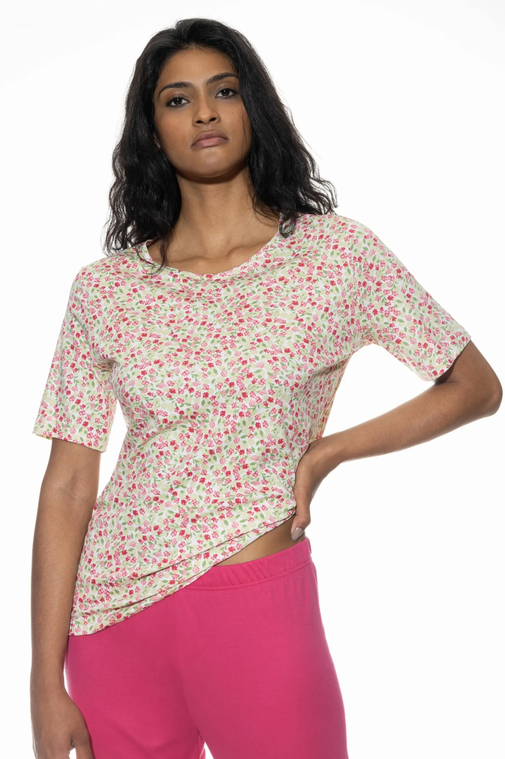 Damen Mey Anzug 7/8 lang Serie Petites Fleurs