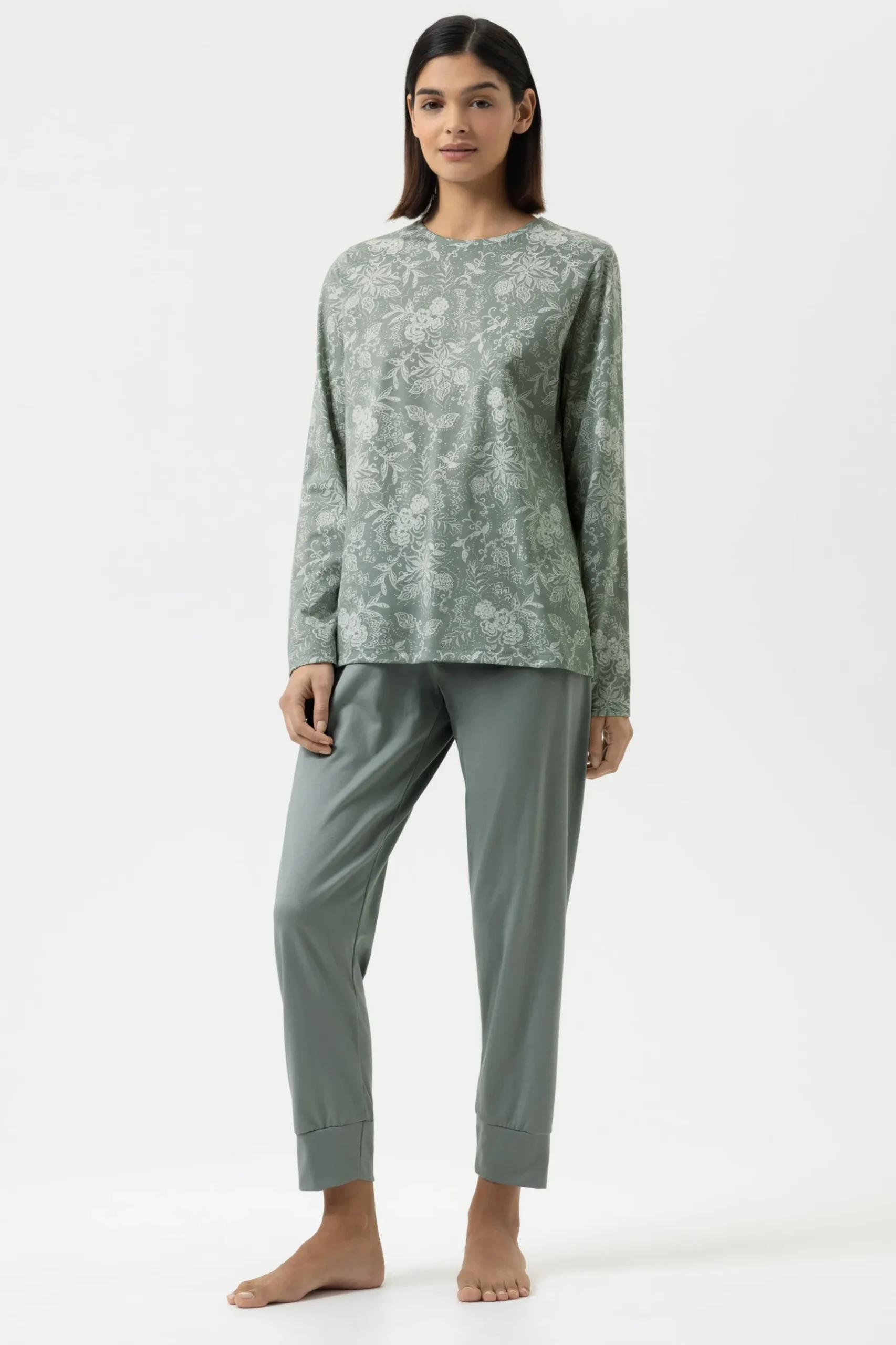 Damen Mey Anzug 7/8 lang, langarm Serie Painted Paisley