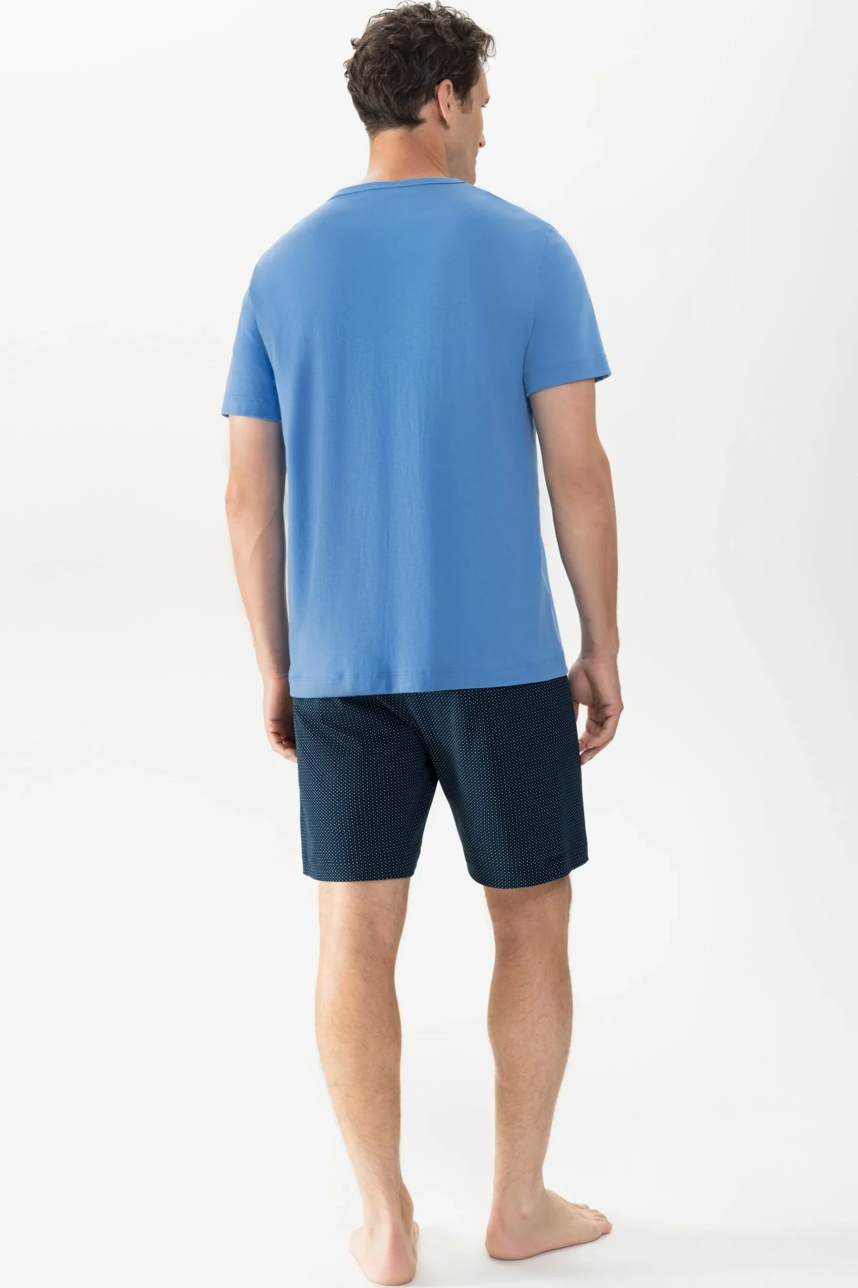Herren Mey Anzug kurz Serie Micro Blue