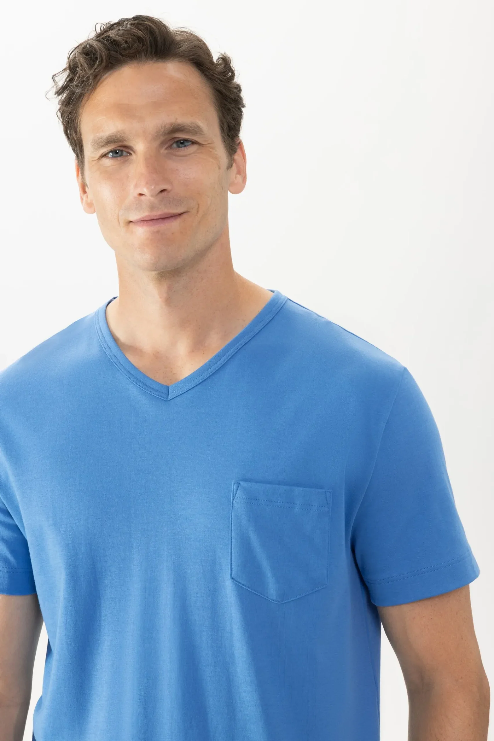Herren Mey Anzug kurz Serie Micro Blue