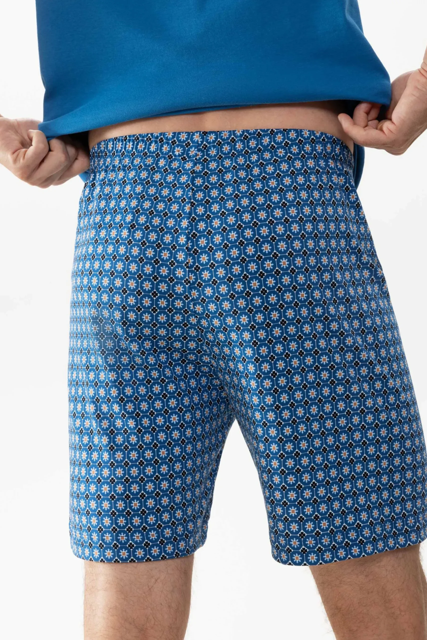 Herren Mey Anzug kurz Serie Blue Flower