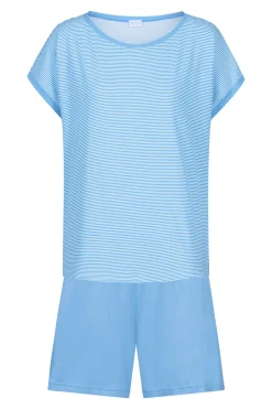 Damen Mey Anzug kurz Serie Small Stripes