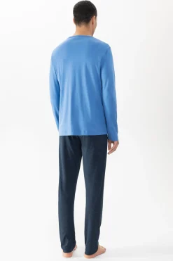 Herren Mey Anzug lang Serie Micro Blue