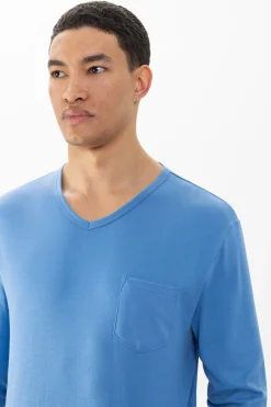 Herren Mey Anzug lang Serie Micro Blue