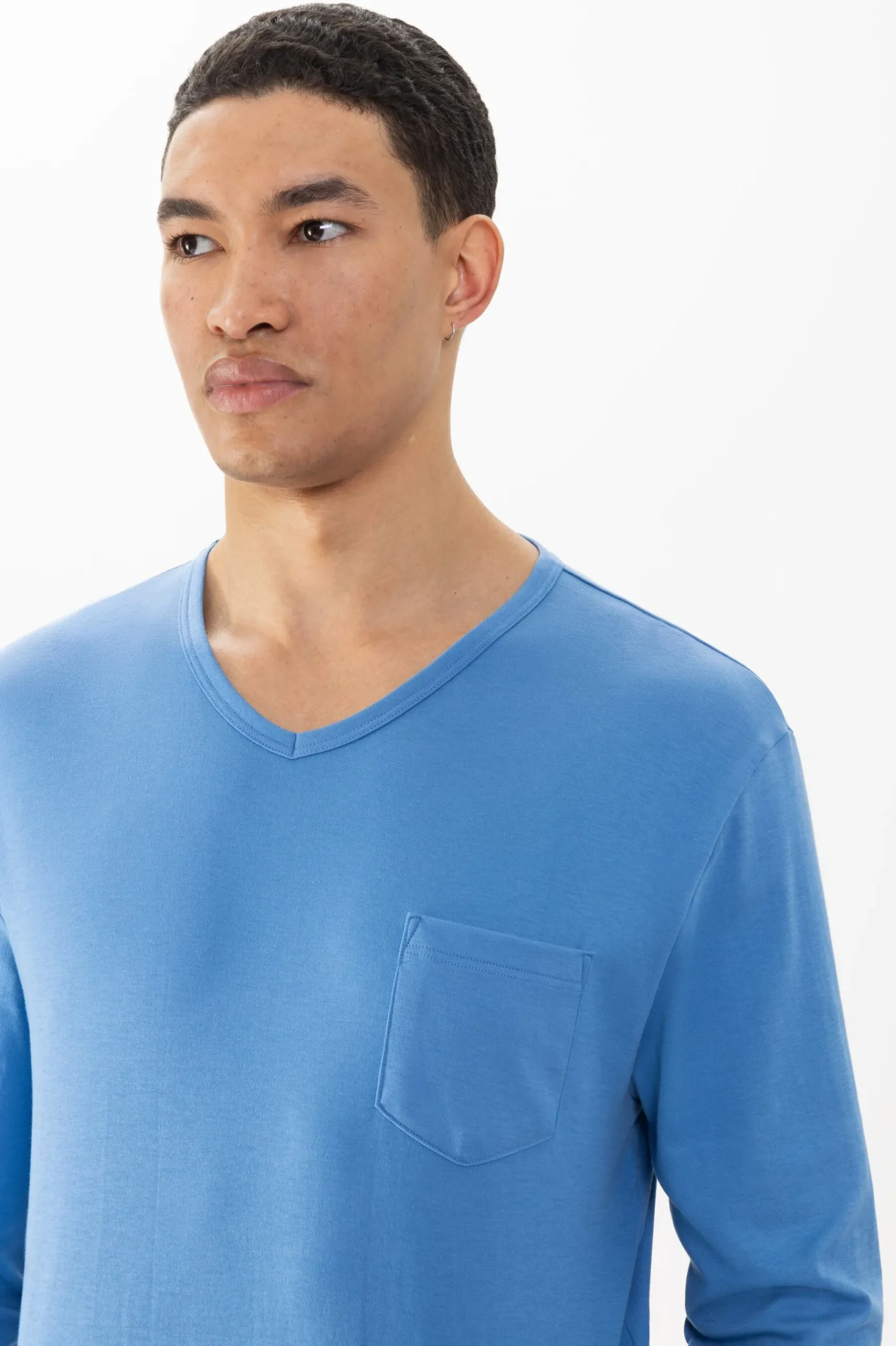Herren Mey Anzug lang Serie Micro Blue