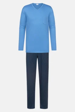 Herren Mey Anzug lang Serie Micro Blue