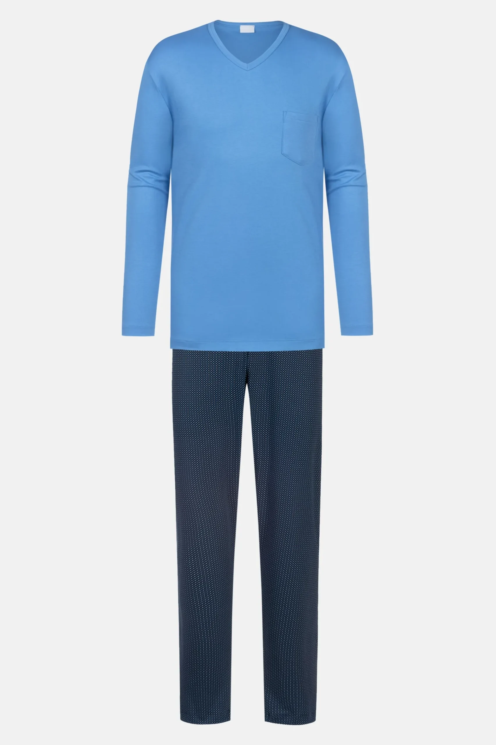 Herren Mey Anzug lang Serie Micro Blue