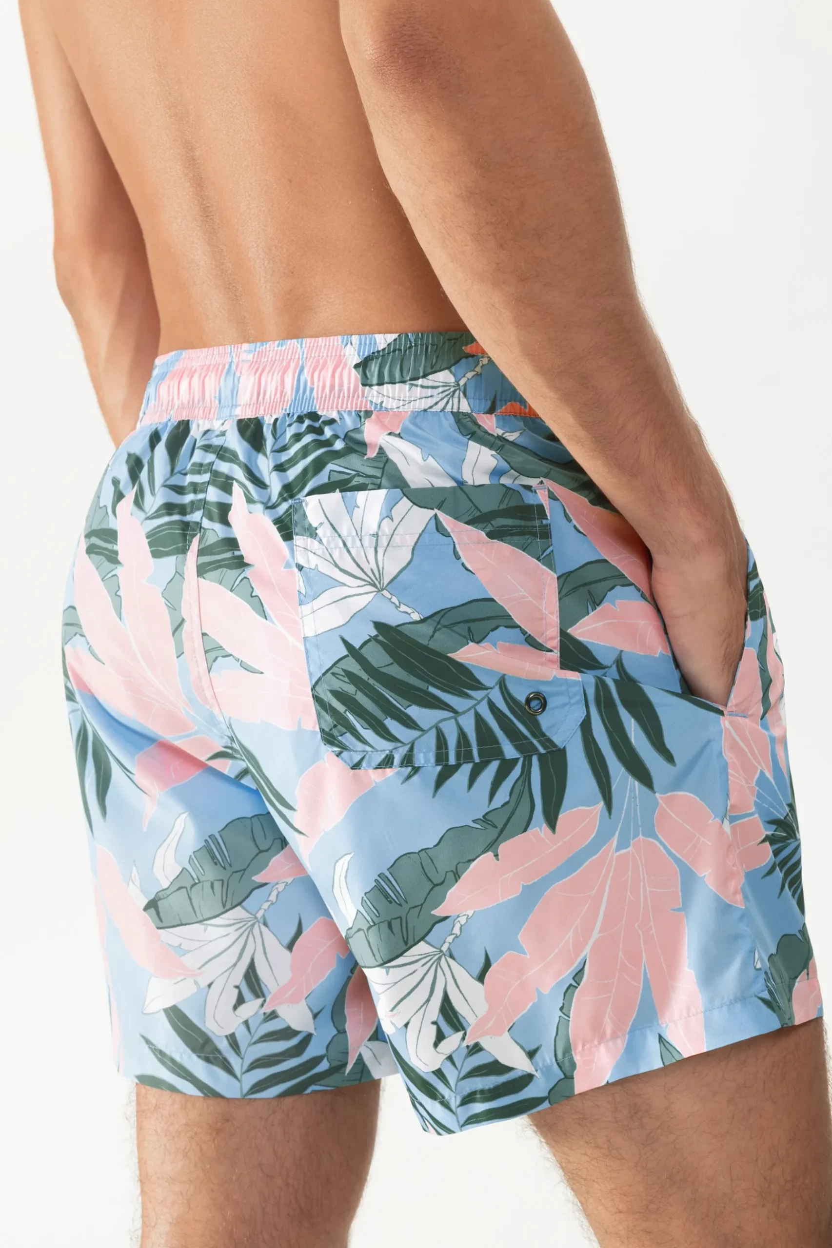 Herren Mey Badeshorts Serie Leaf Waltz