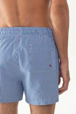 Herren Mey Badeshorts Serie Seersucker Breeze Stripes