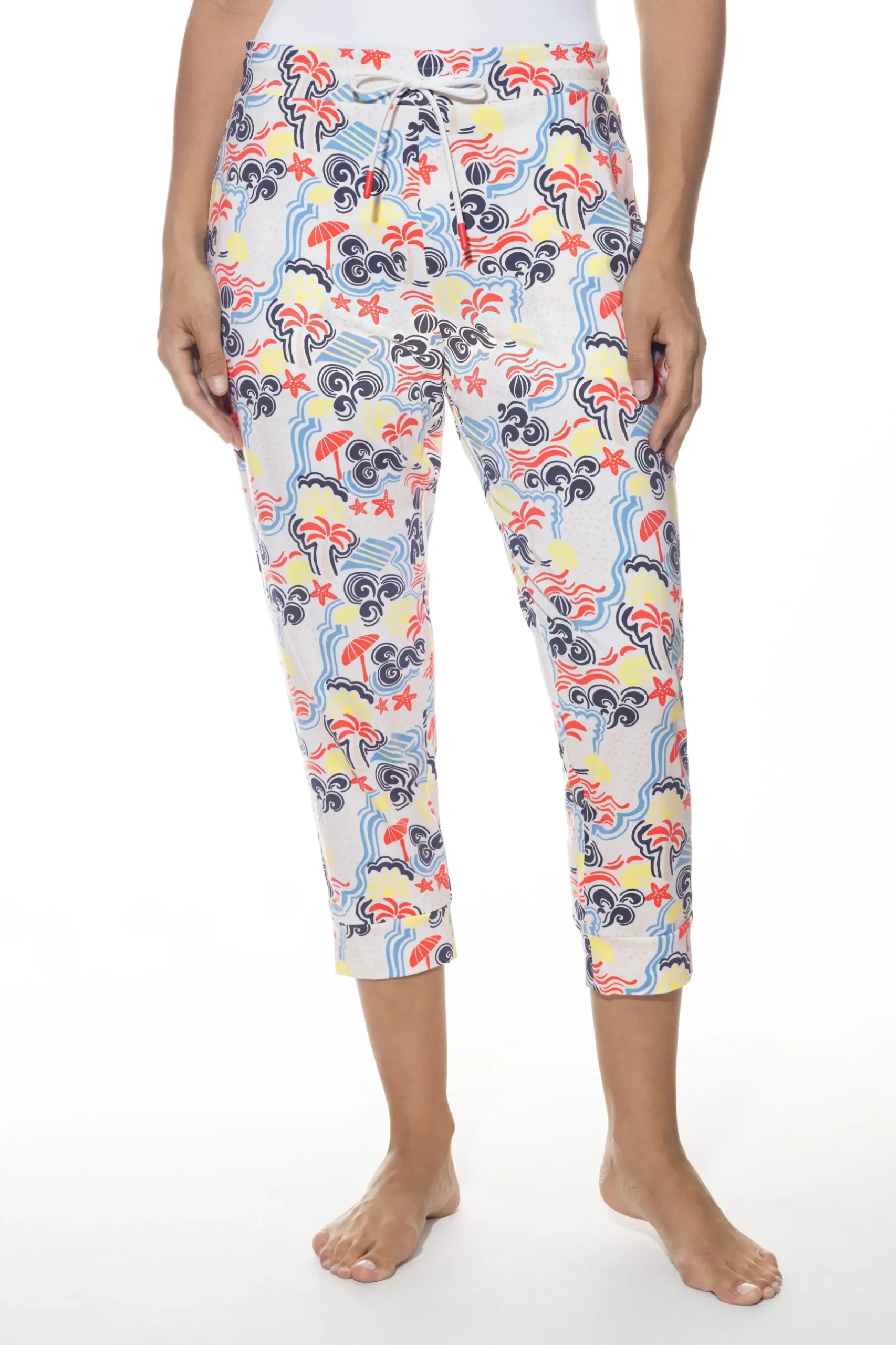 Damen Mey Hose in 3/4-Länge Serie Palm Shades