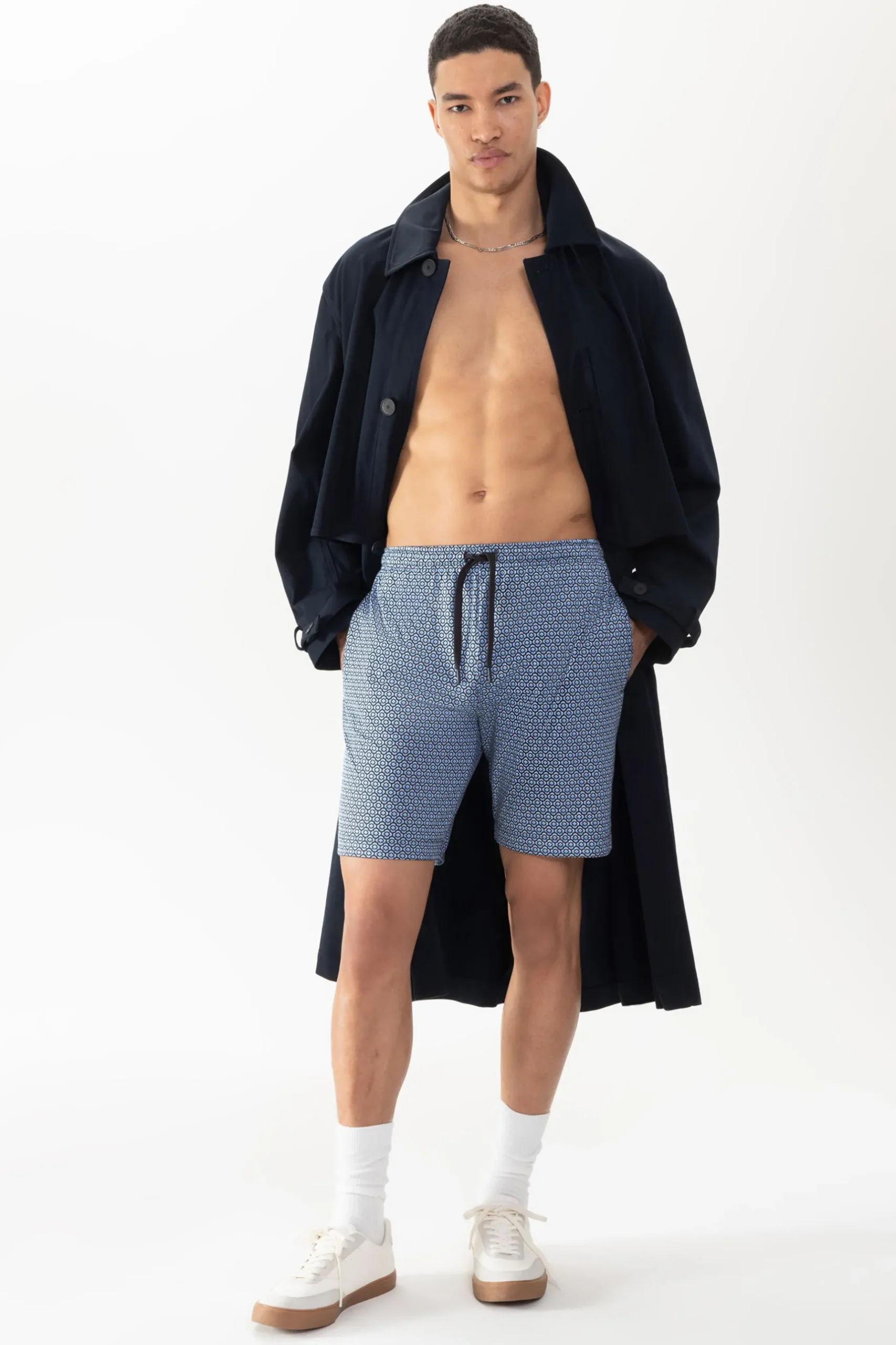 Herren Mey Hose kurz Serie Round Geo
