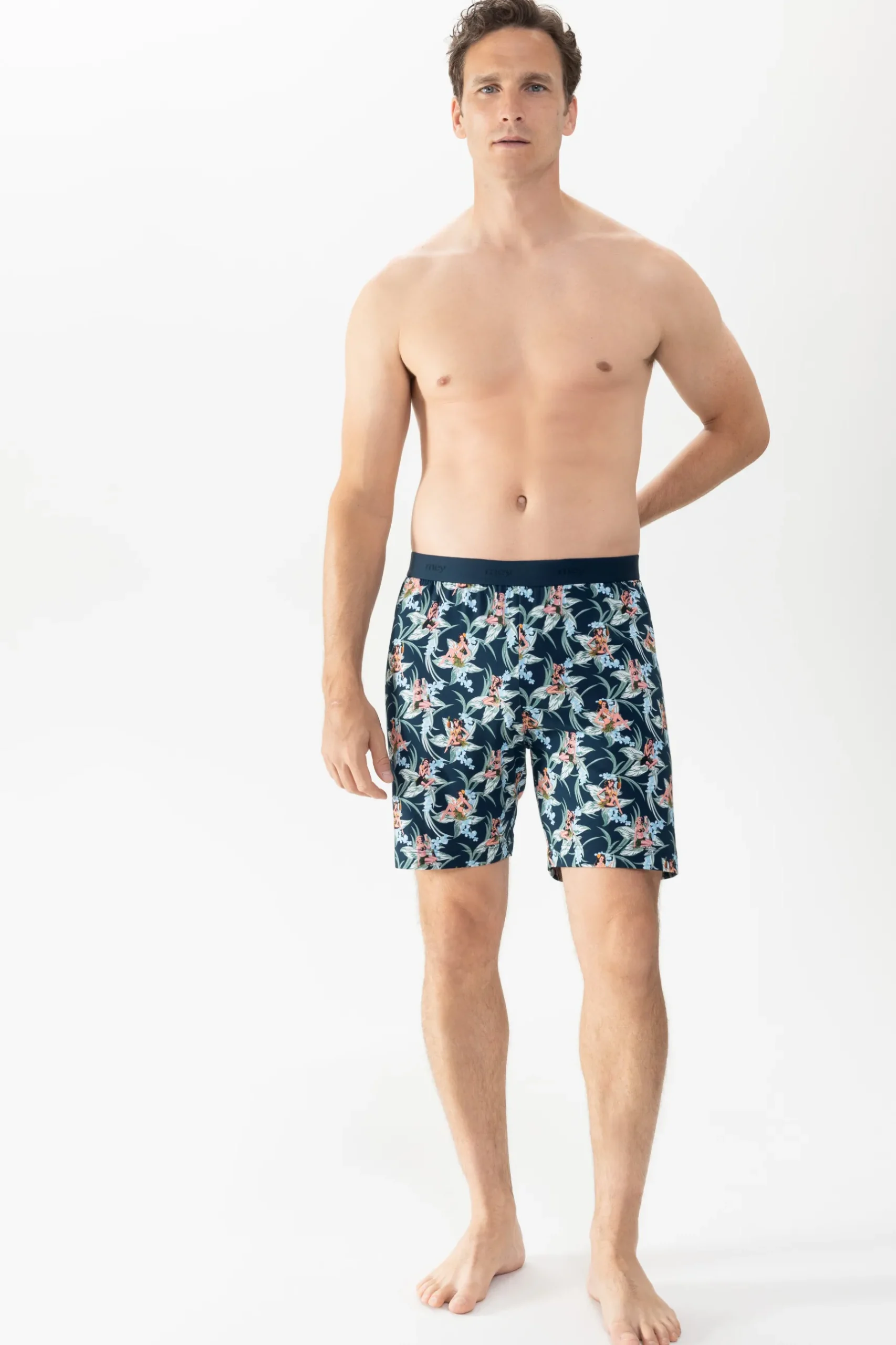 Herren Mey Hose kurz Serie Tropical Bliss