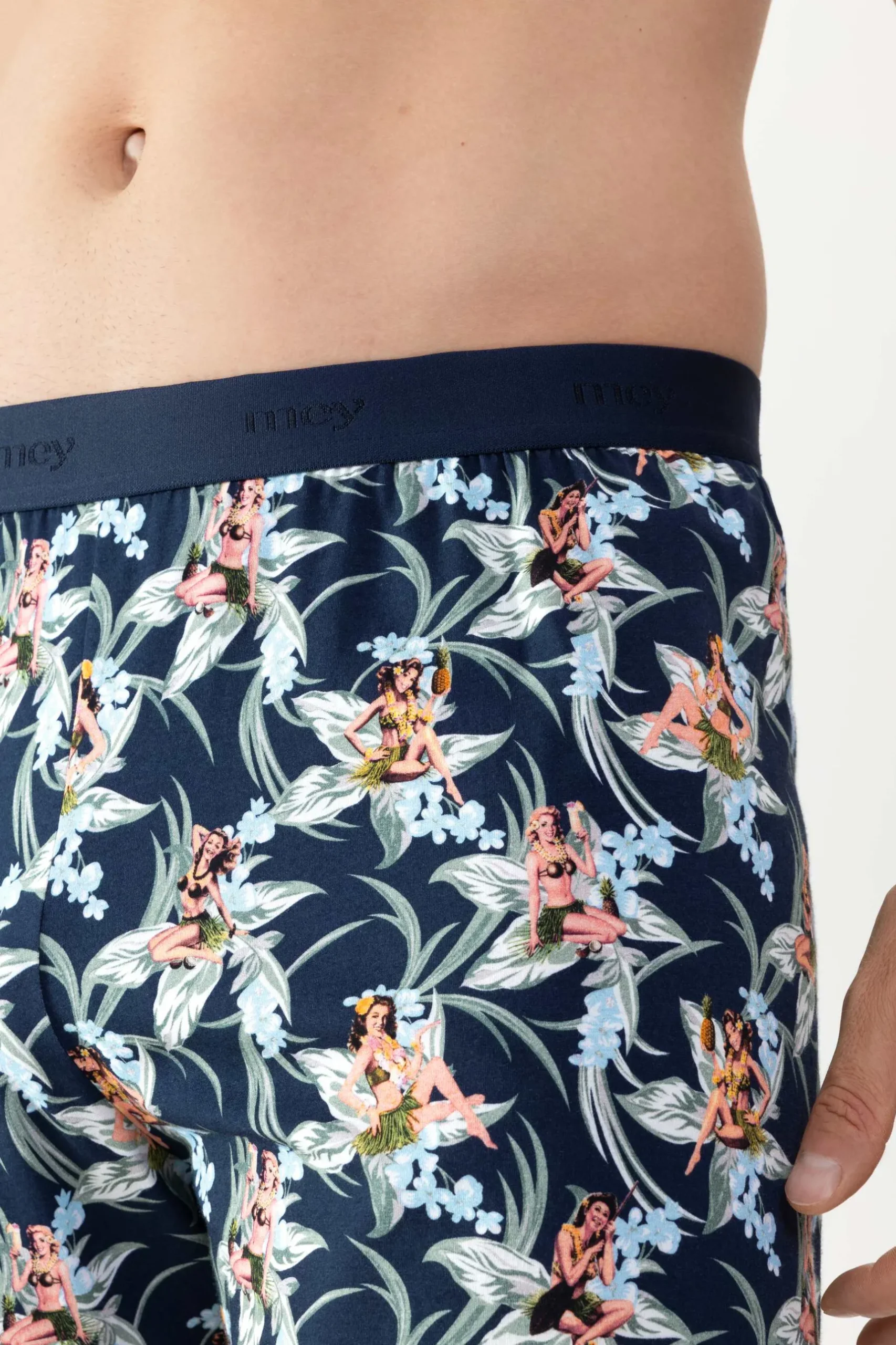 Herren Mey Hose kurz Serie Tropical Bliss