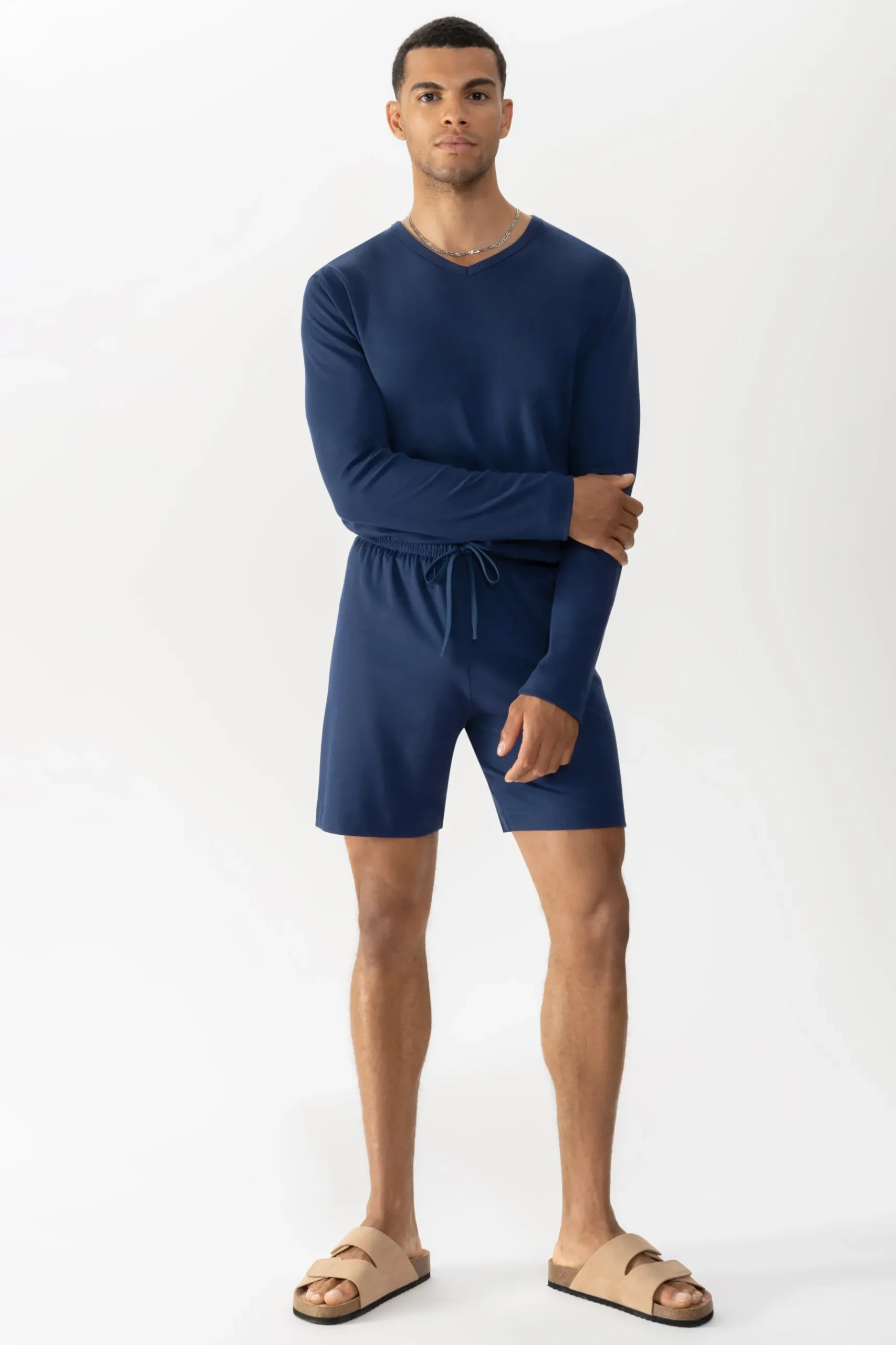 Herren Mey Hose kurz Serie Solid Night