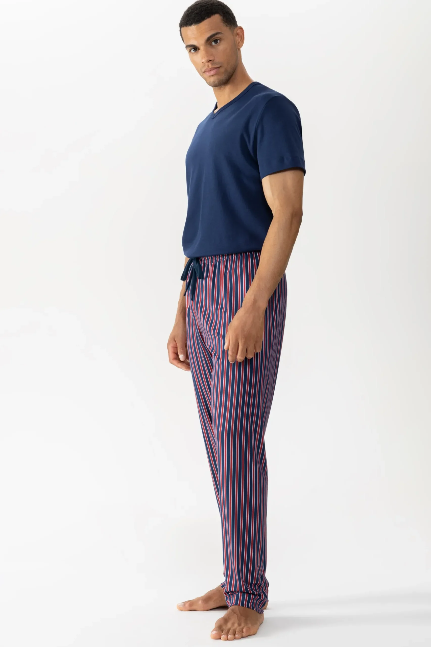 Herren Mey Hose lang Serie Graphic Stripes