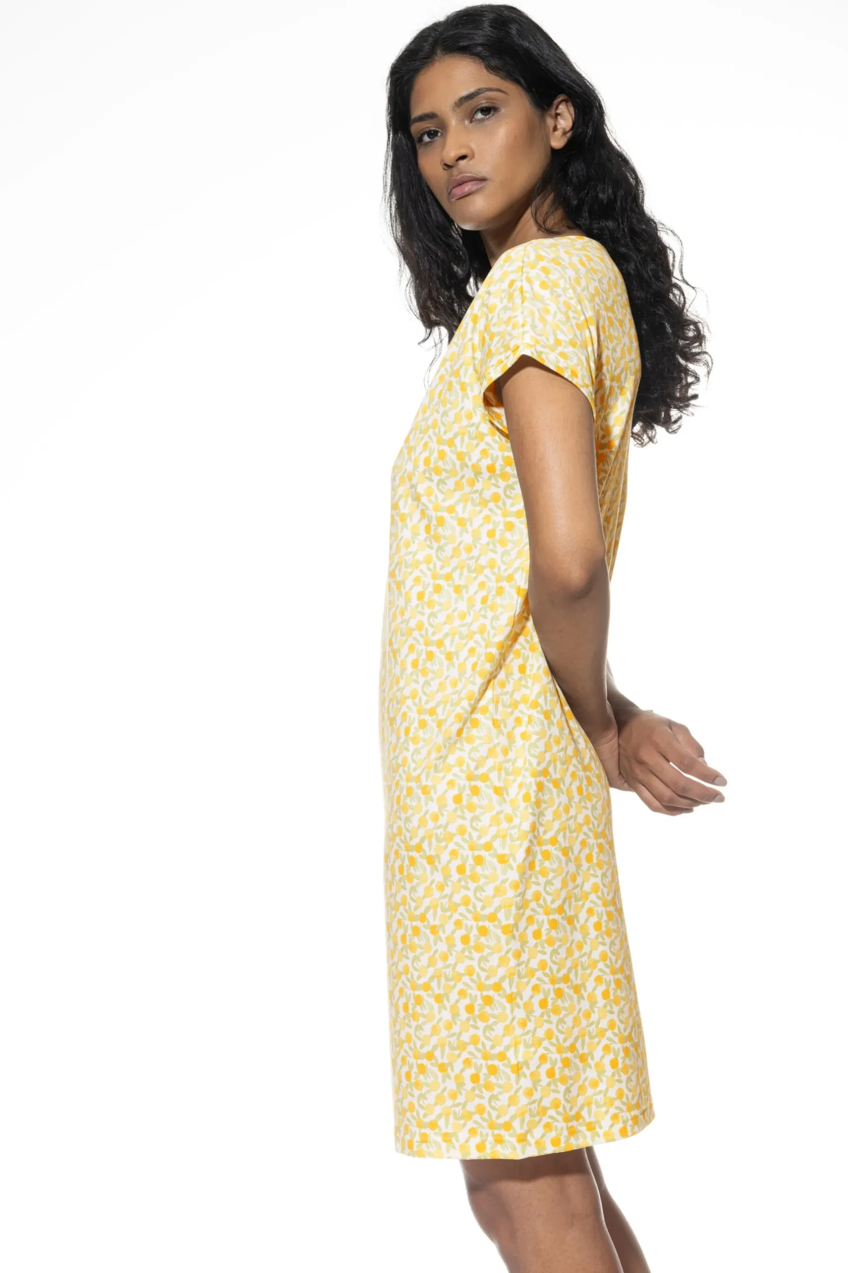 Damen Mey Kurzarm-Nachthemd Serie Lemon Dots