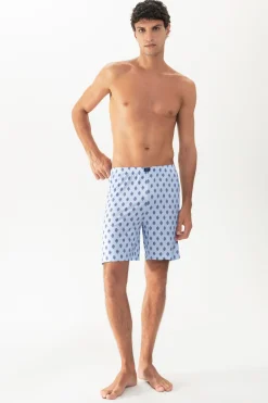 Herren Mey Kurze Loungehose Serie Stripes With Tie Pattern