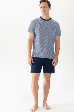 Herren Mey Kurzer Pyjama Serie Cote D´Azur Stripes