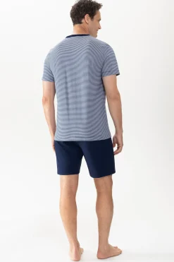 Herren Mey Kurzer Pyjama Serie Cote D´Azur Stripes