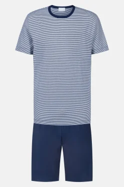 Herren Mey Kurzer Pyjama Serie Cote D´Azur Stripes