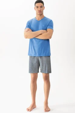 Herren Mey Kurzer Pyjama Serie Summer Geo