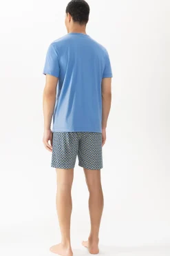 Herren Mey Kurzer Pyjama Serie Summer Geo