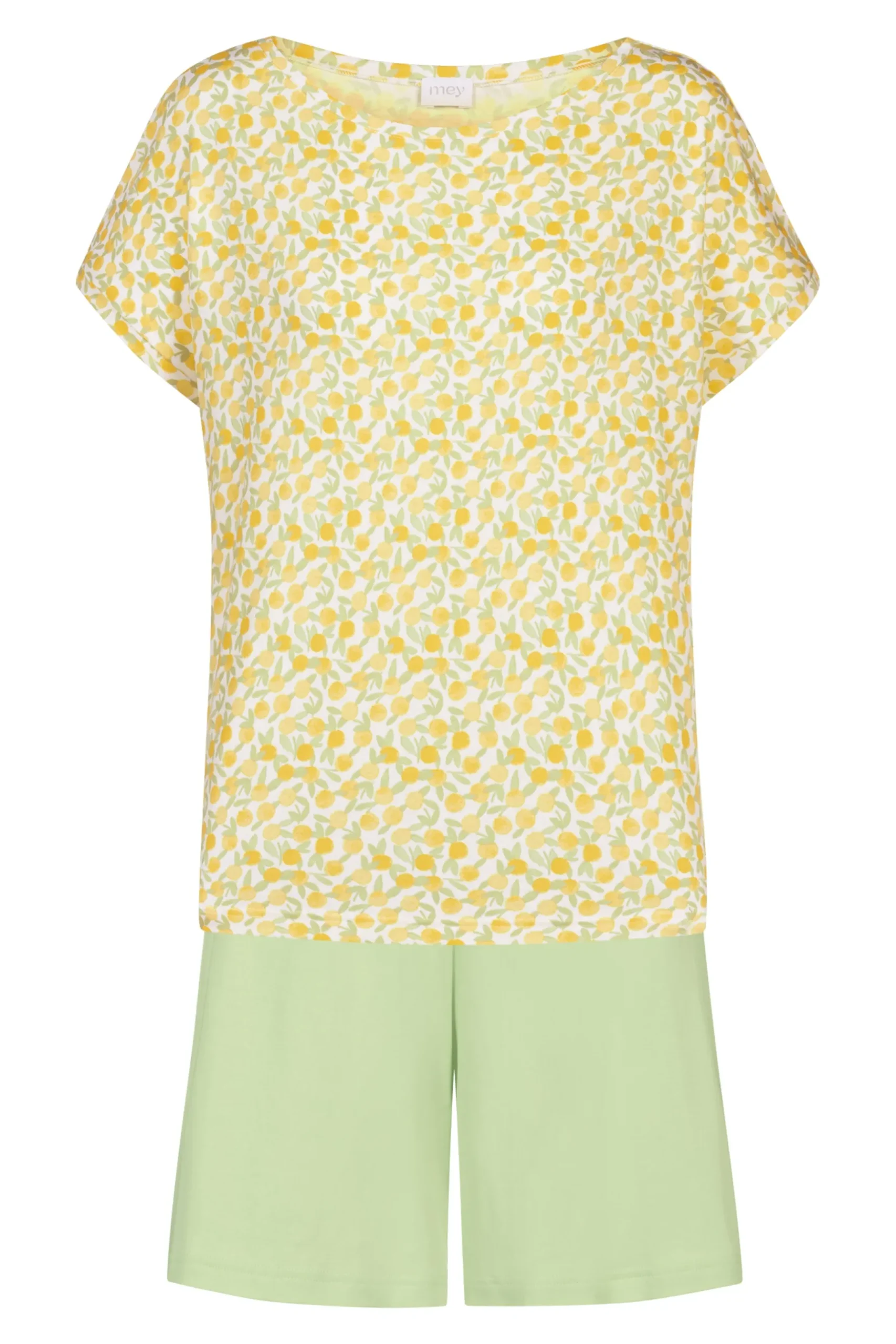 Damen Mey Kurzer Pyjama Serie Lemon Dots