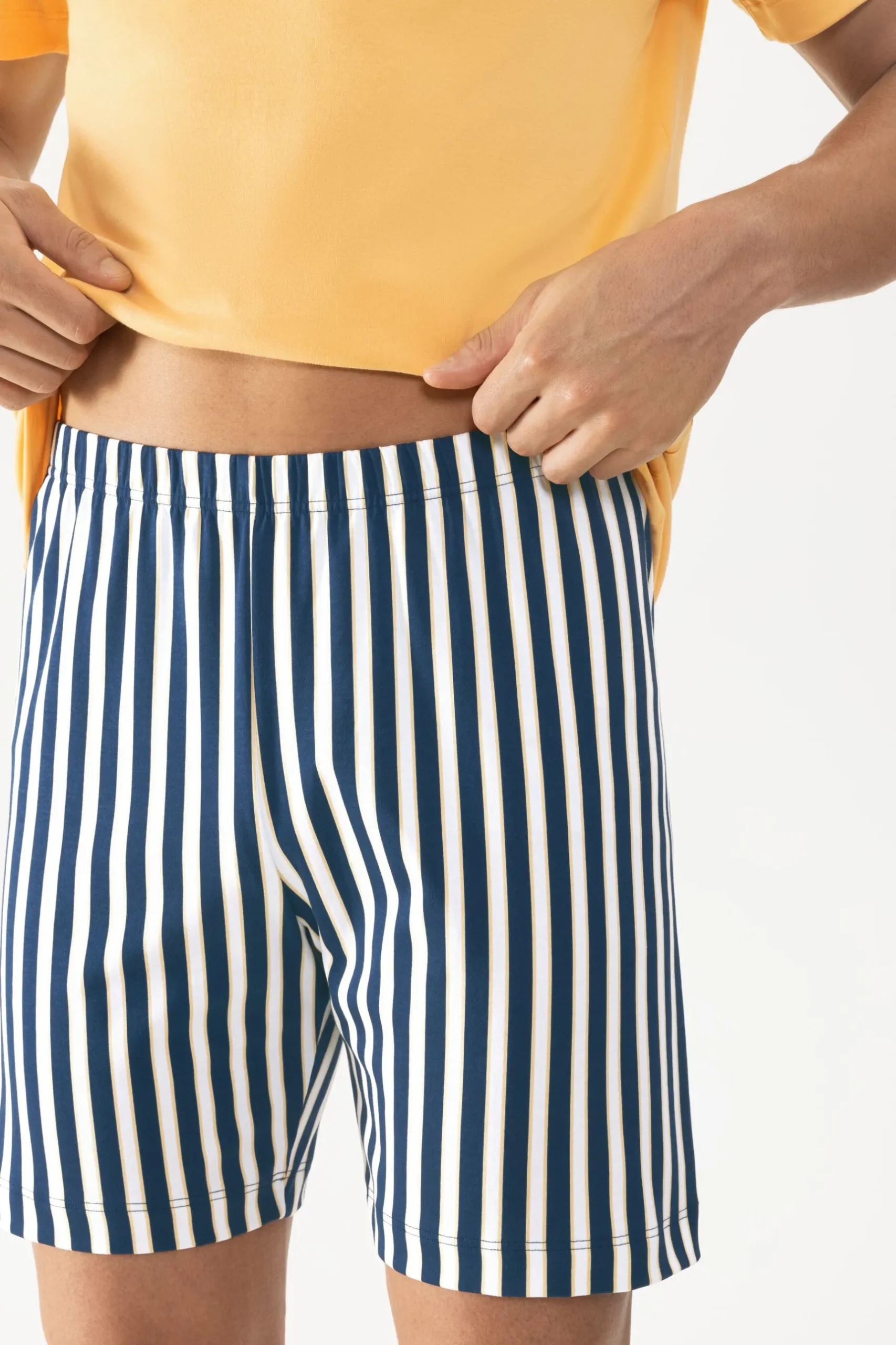 Herren Mey Kurzer Schlafanzug Serie Sun Stripes