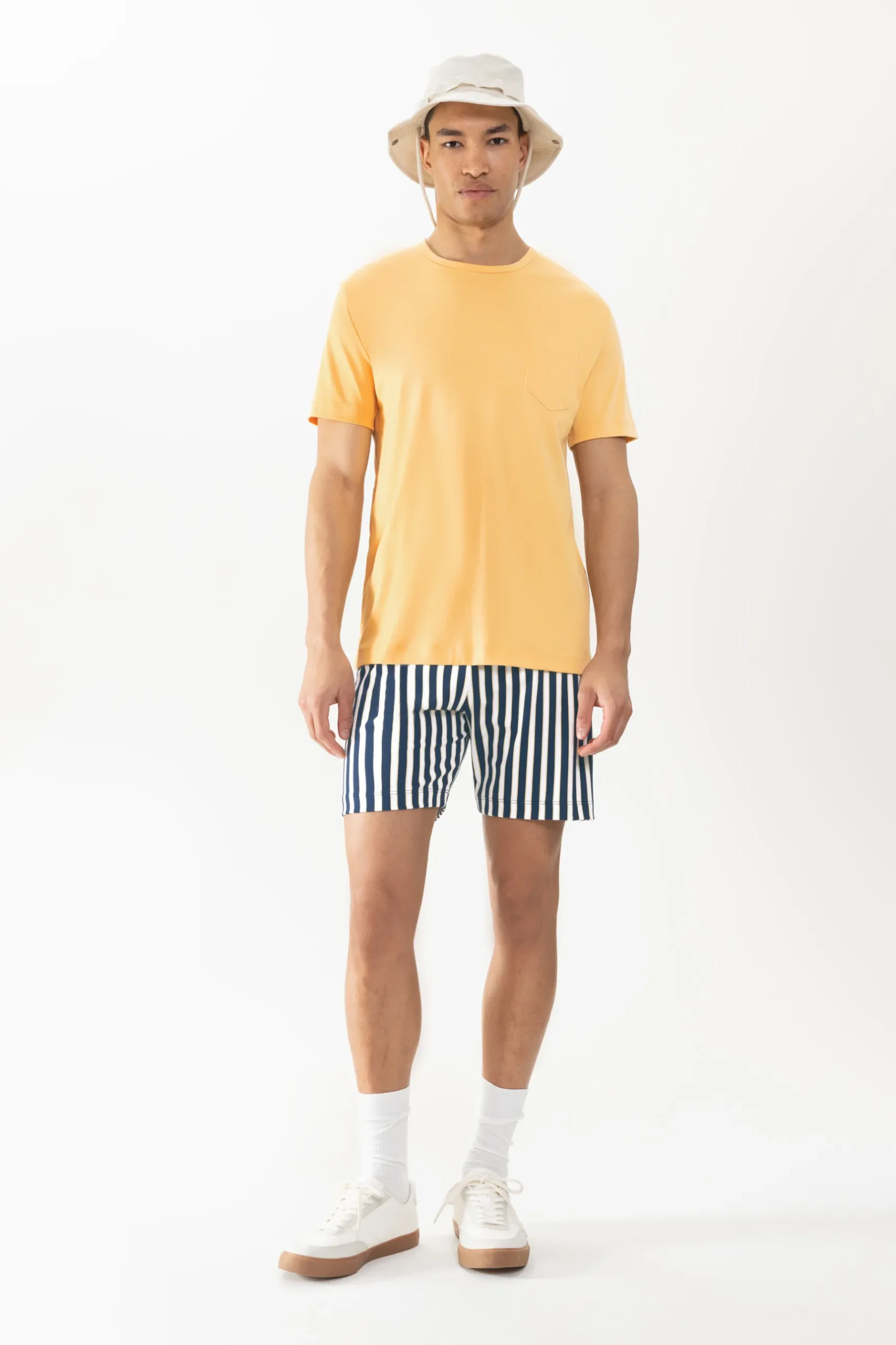 Herren Mey Kurzer Schlafanzug Serie Sun Stripes