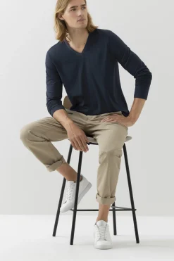 Herren Mey Langarm-Shirt Dry Cotton Colour