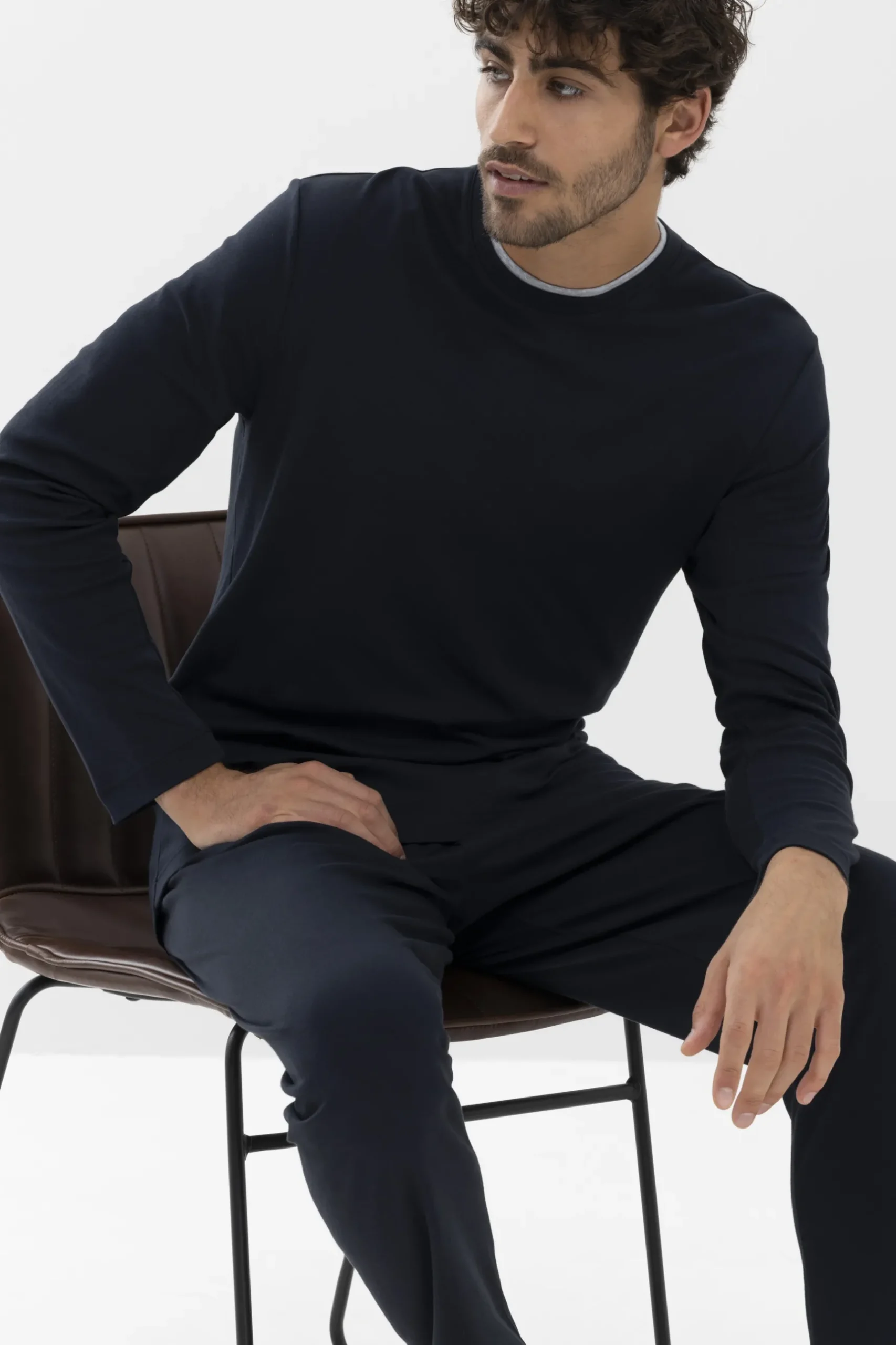Herren Mey Langarm-Shirt Serie N8TEX 2.0