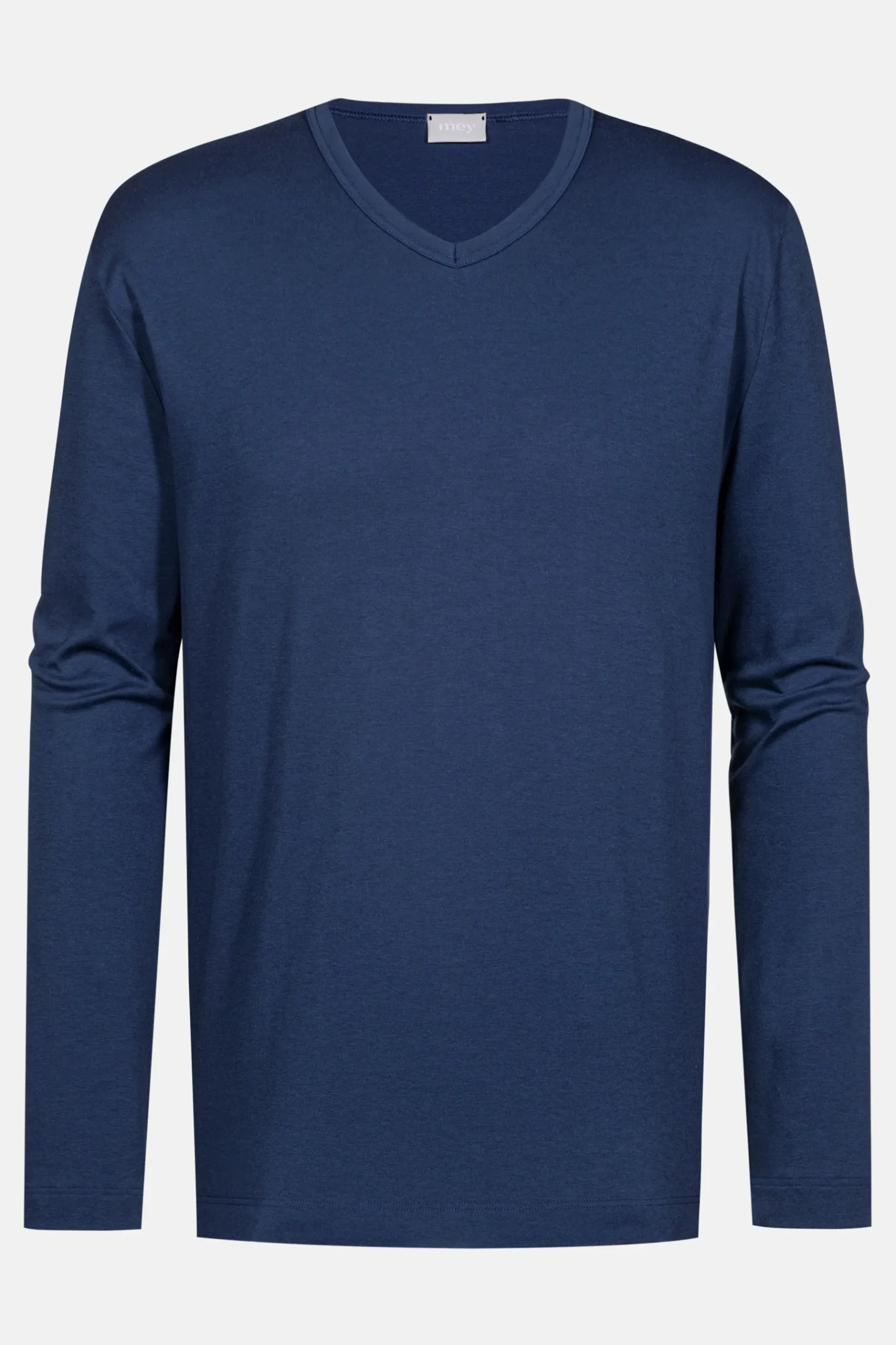 Herren Mey Langarm-T-Shirt Serie Solid Night