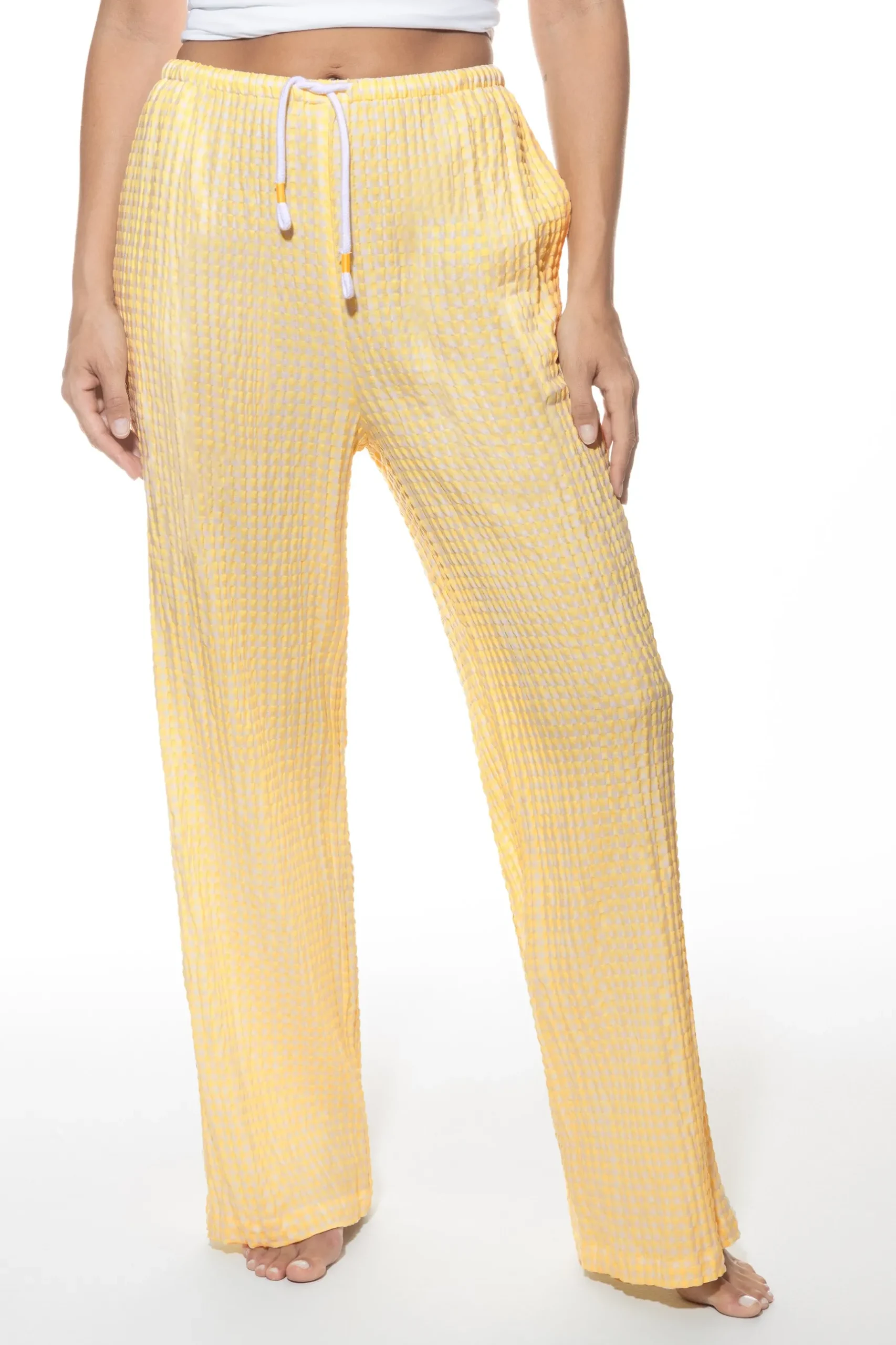 Damen Mey Lange Hose Serie Vichy Dream