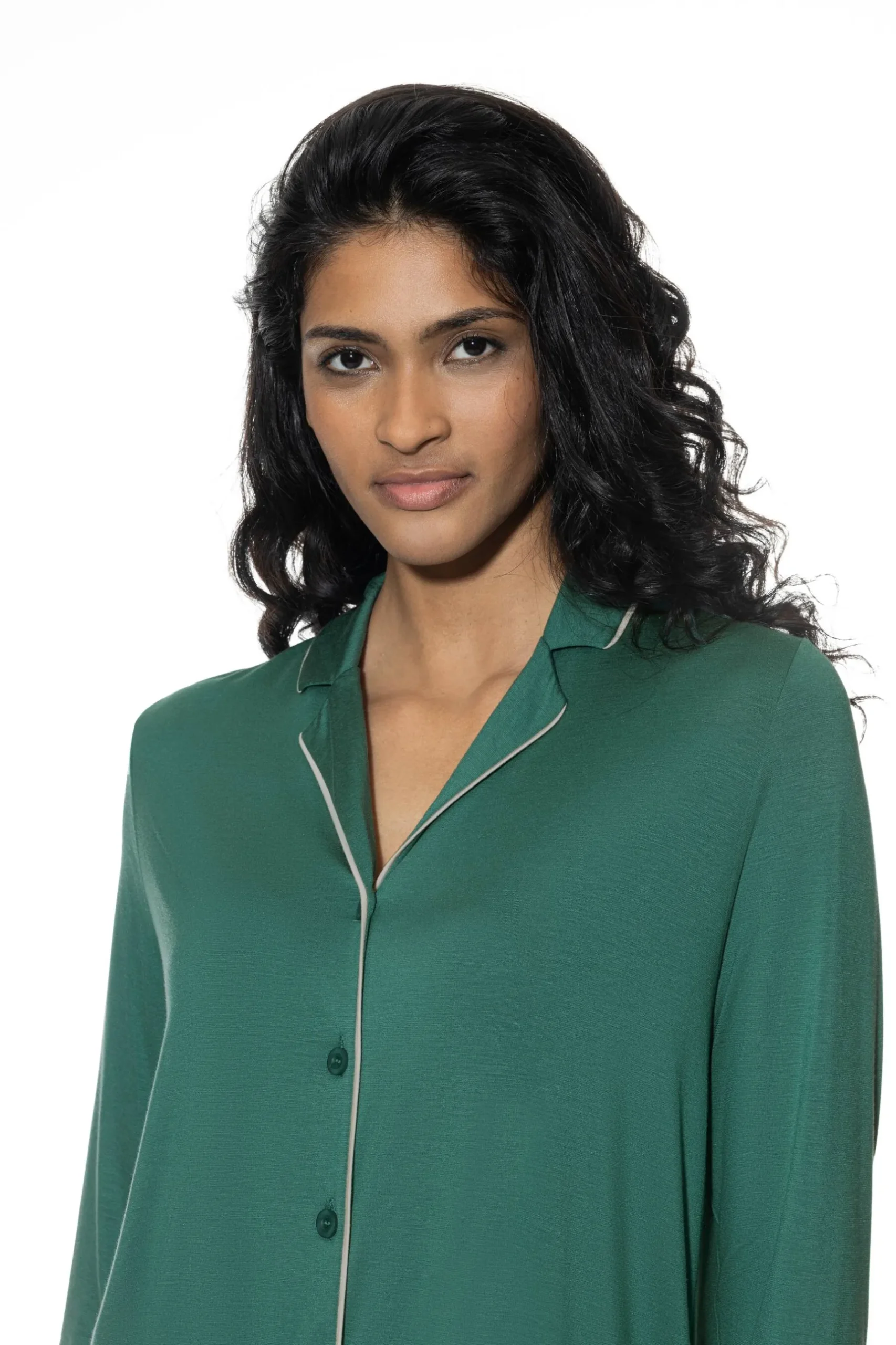 Damen Mey Langer Pyjama Serie Pure Chic