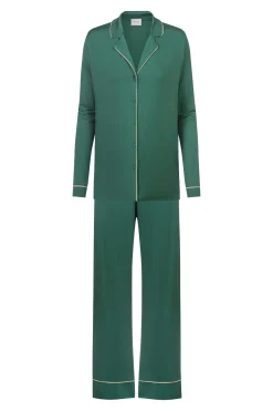 Damen Mey Langer Pyjama Serie Pure Chic