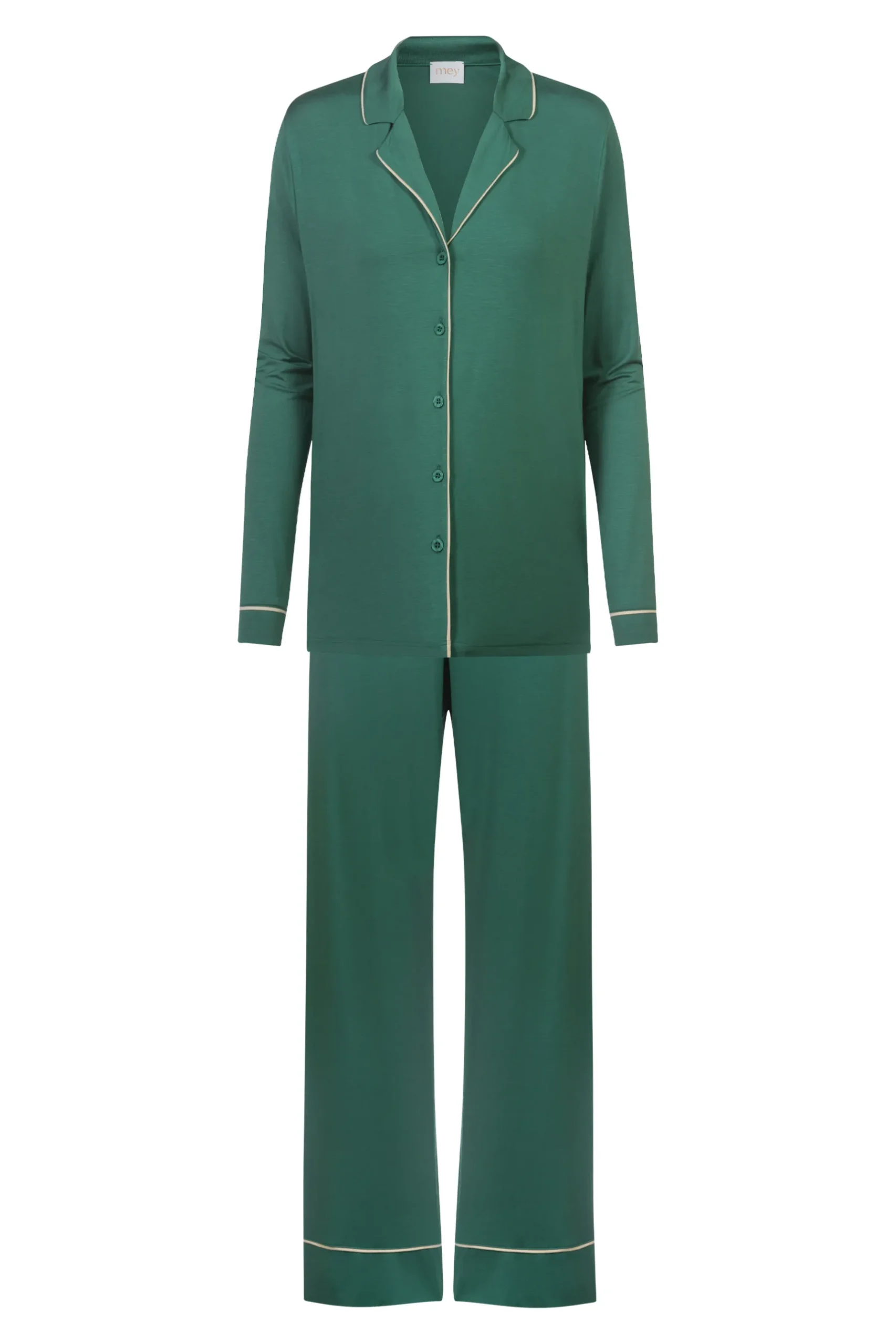 Damen Mey Langer Pyjama Serie Pure Chic