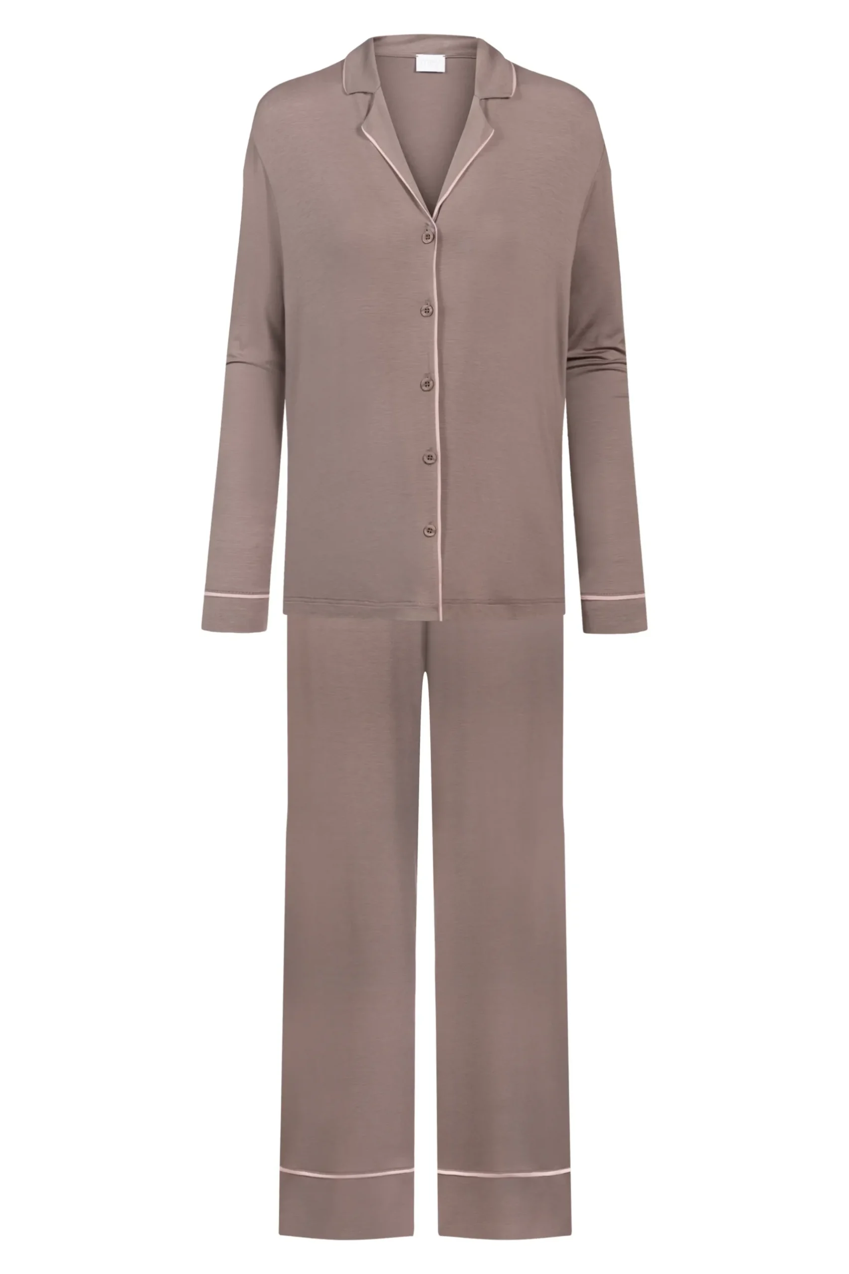 Damen Mey Langer Pyjama Serie Pure Chic