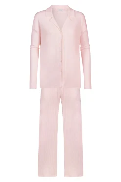 Damen Mey Langer Pyjama Serie Adorable Lines