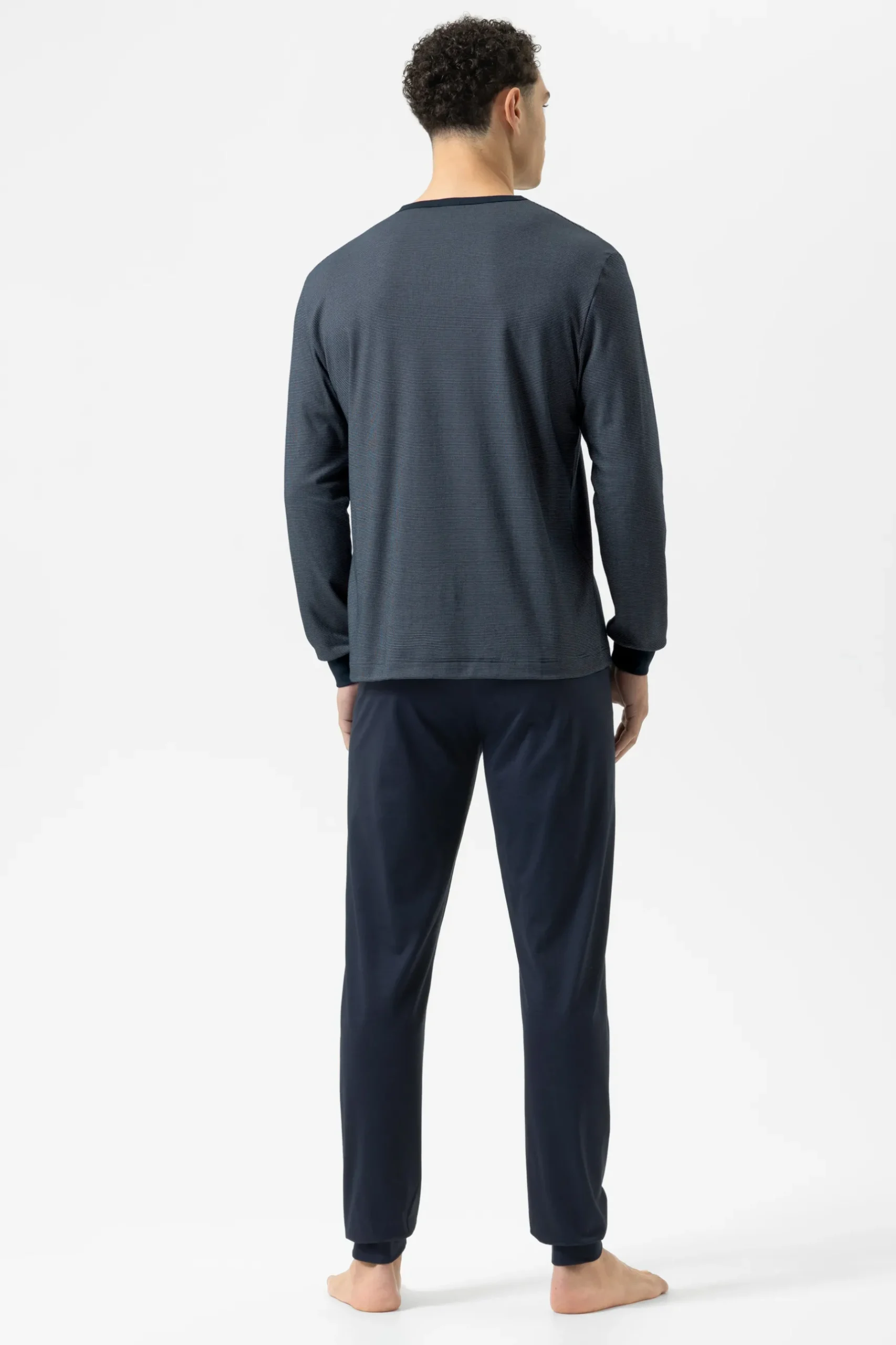 Herren Mey Langer Schlafanzug Serie Bennison