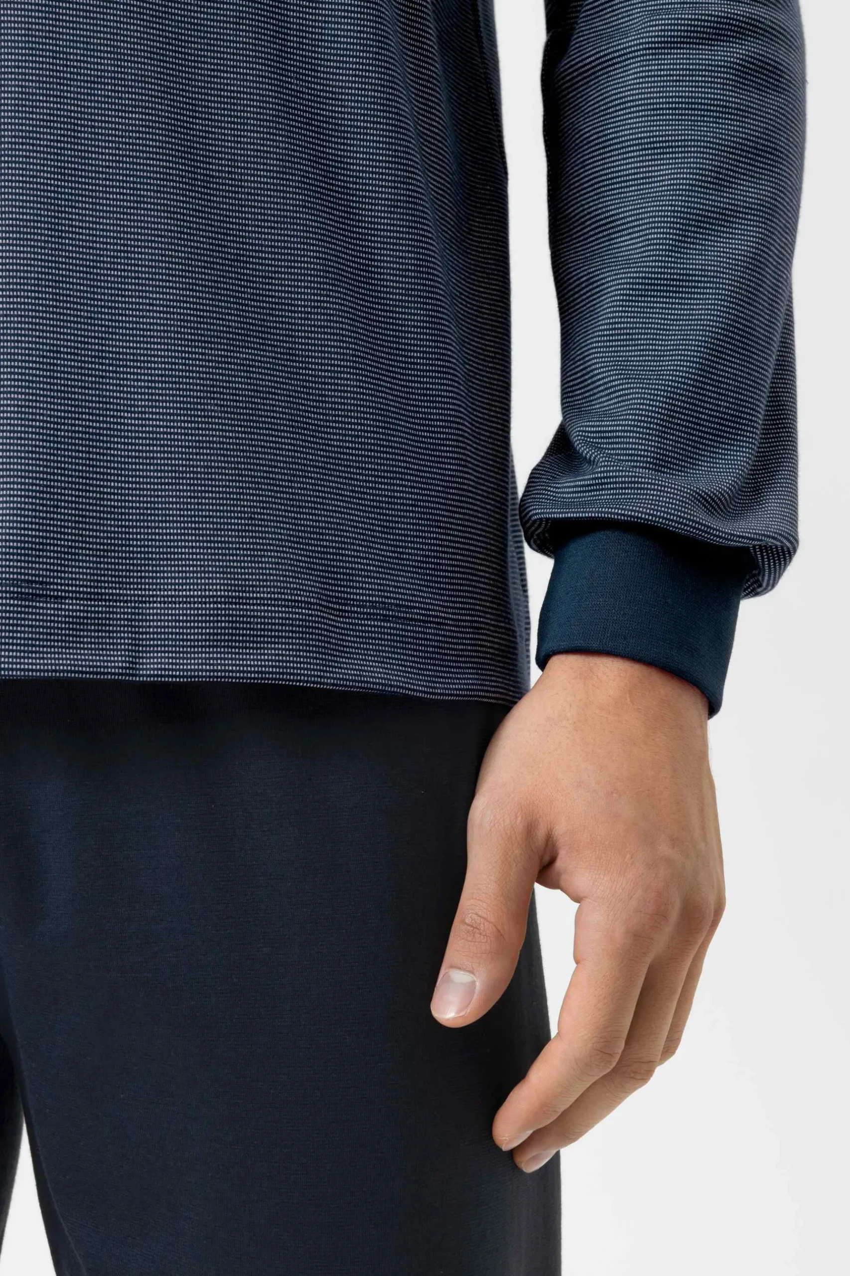 Herren Mey Langer Schlafanzug Serie Bennison