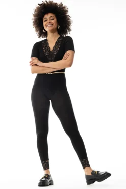 Damen Mey Leggings Serie Wool Love