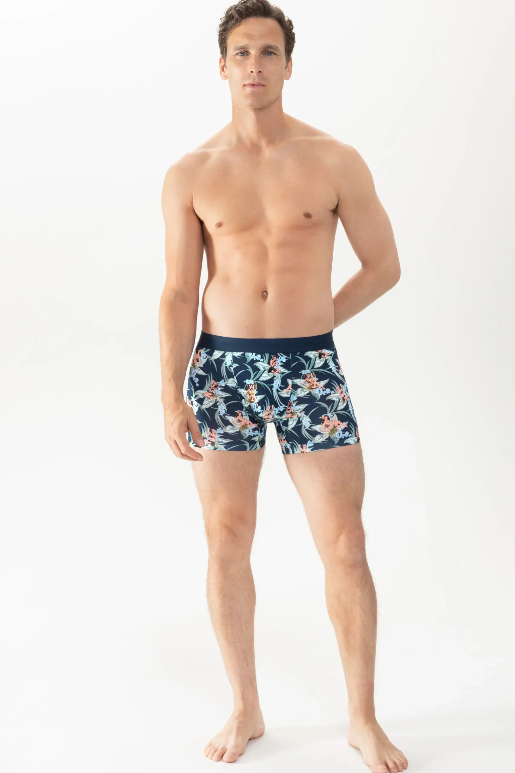 Herren Mey Long Shorty Serie Tropical Bliss
