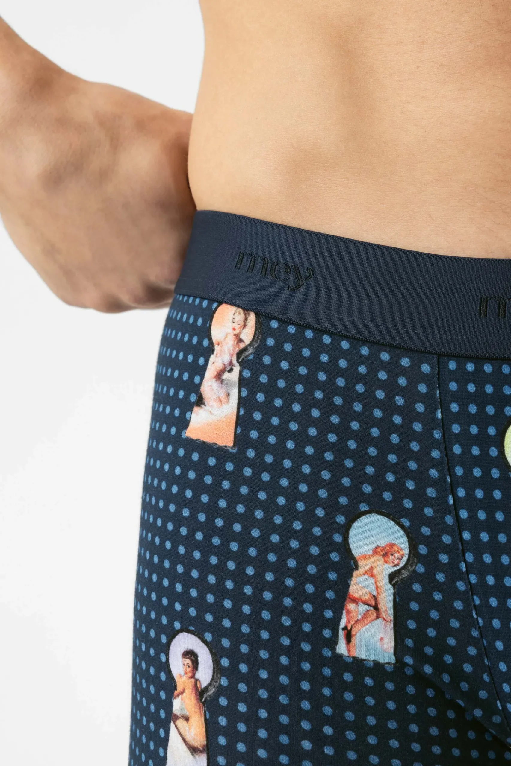 Herren Mey Long Shorty Serie Keyhole And Pin Up