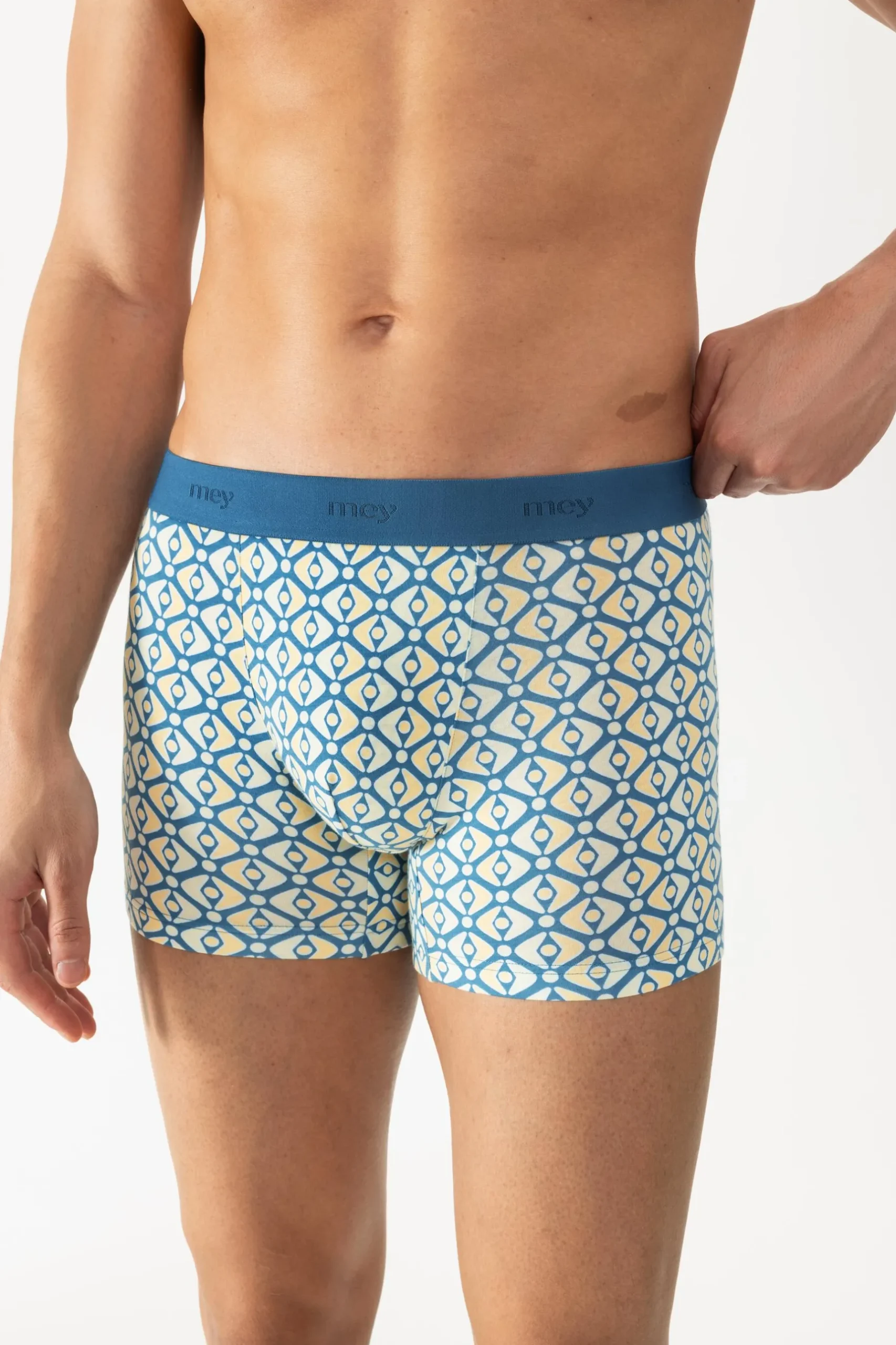Herren Mey Long Shorty Serie Geometric Shapes