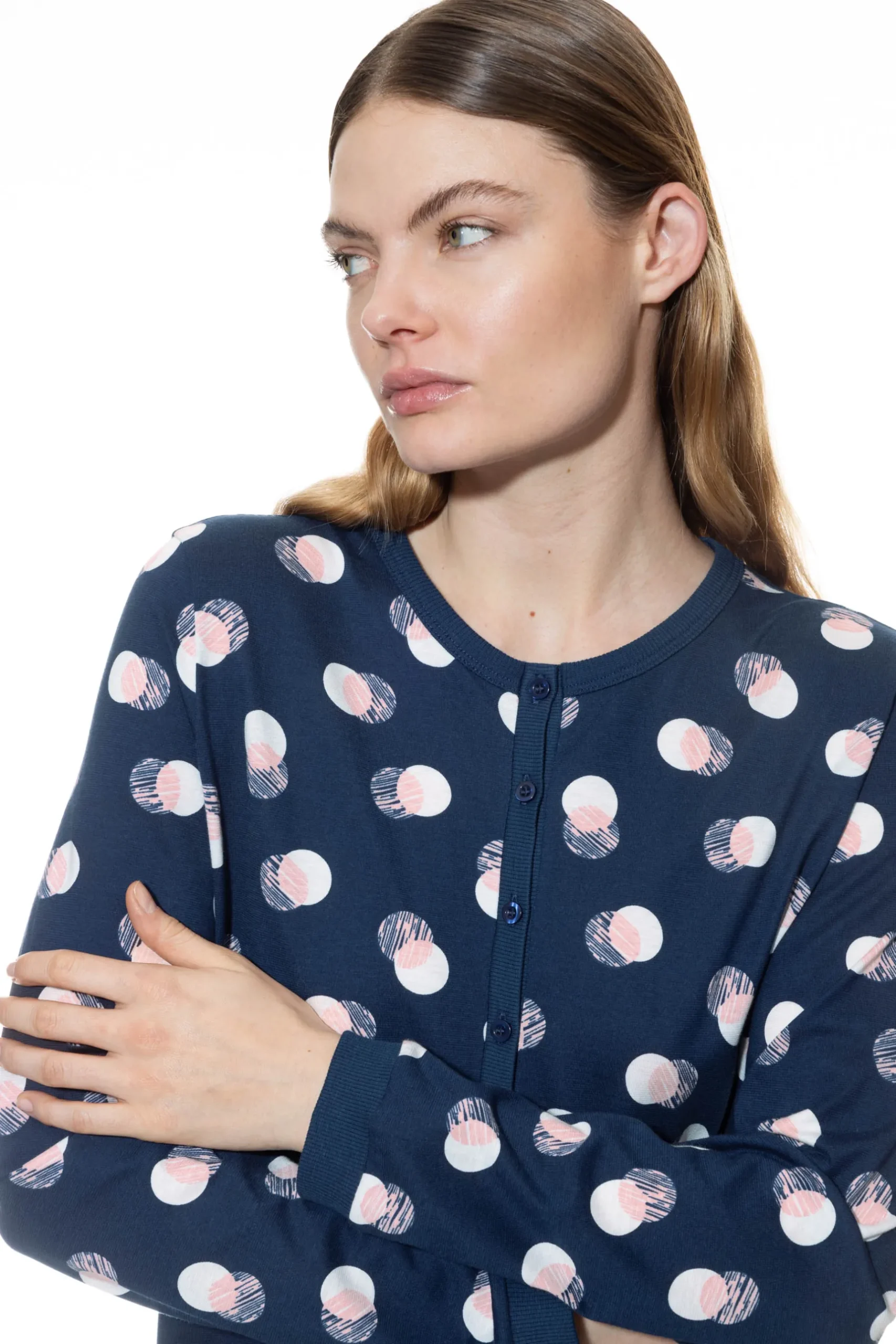 Damen Mey Nachthemd Serie Scribbled Dots