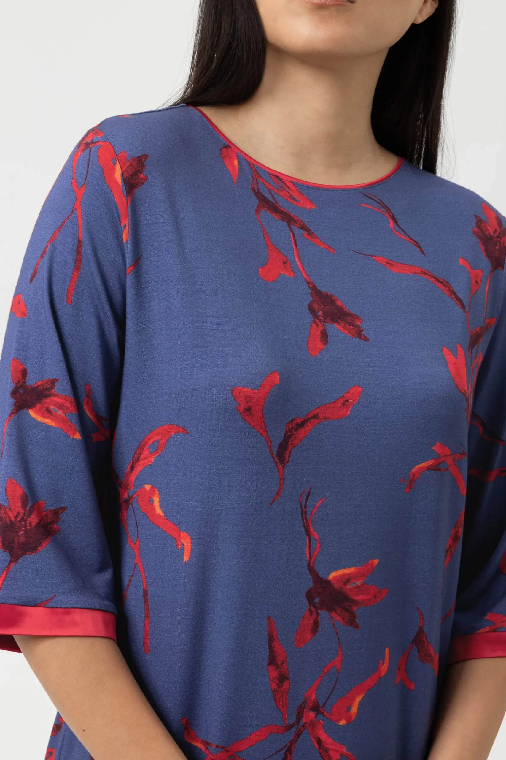 Damen Mey Nachthemd 3/4 Arm Serie Royal Garden