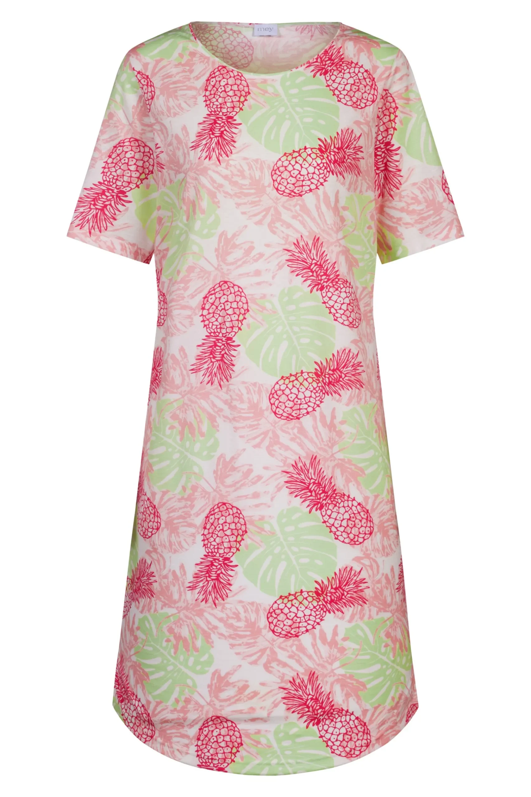 Damen Mey Nachthemd kurzarm Serie Pink Pineapple