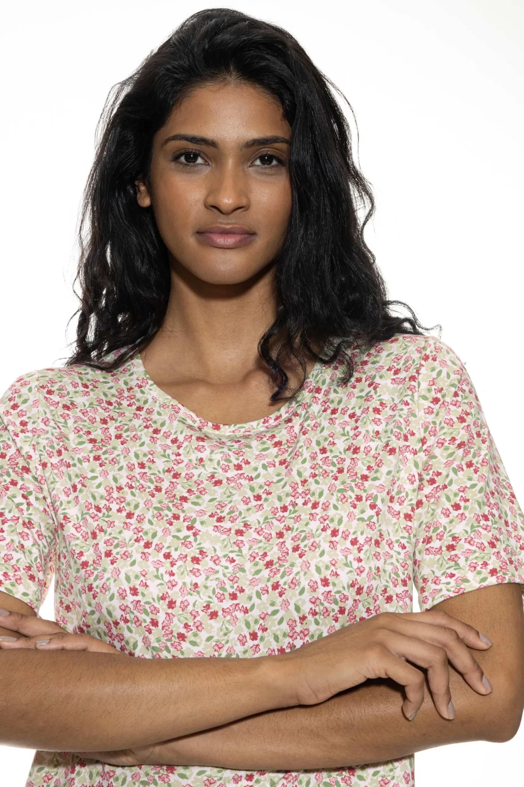Damen Mey Nachthemd kurzarm Serie Petites Fleurs