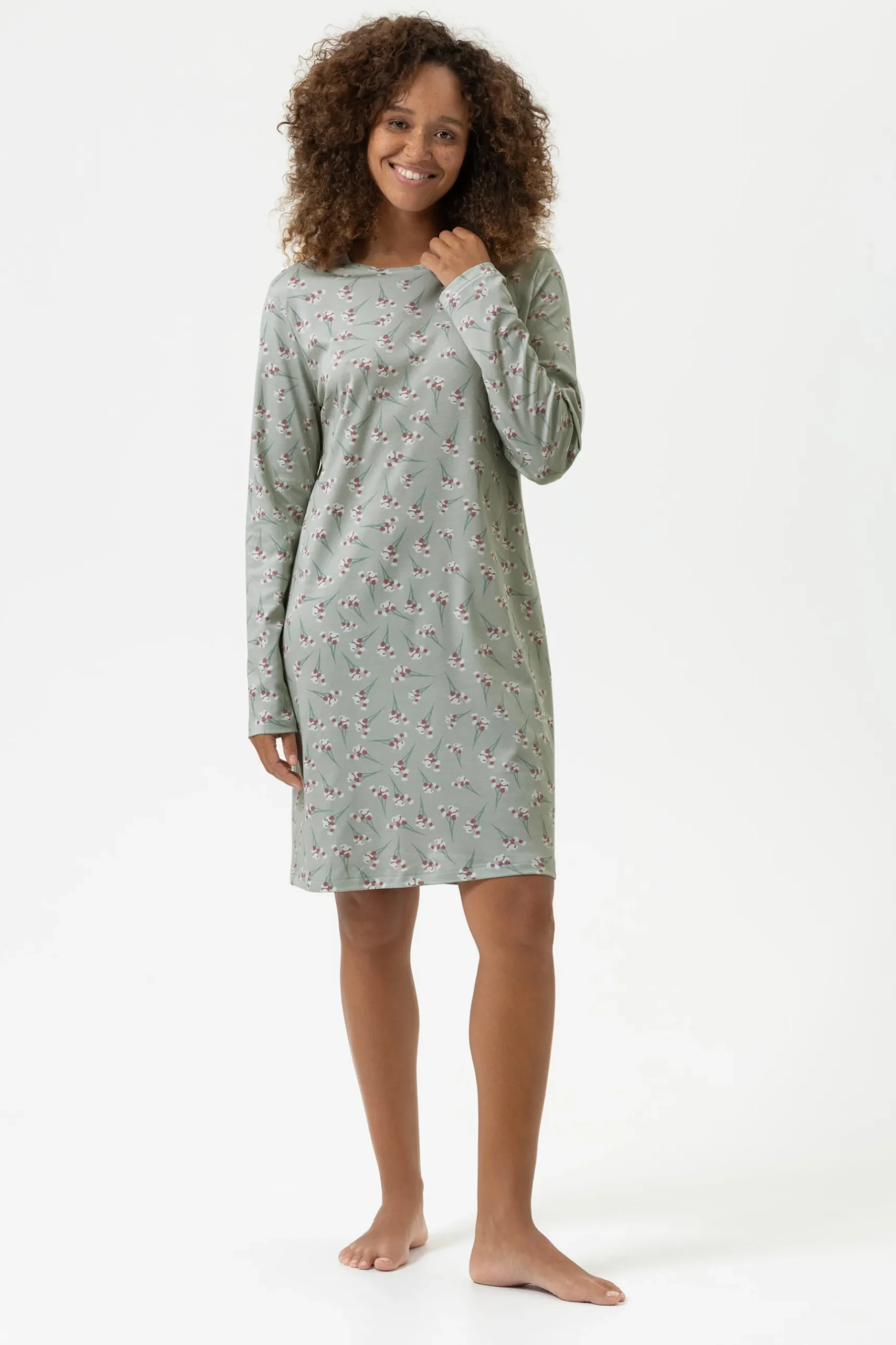 Damen Mey Nachthemd langarm Serie Blooming Buds